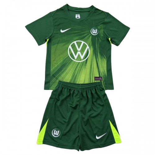 Conjunto VfL Wolfsburg Equipamento Principal 2025-26 - Criança Conjunto VfL Wolfsburg Equipamento Principal 2025-26 - Criança